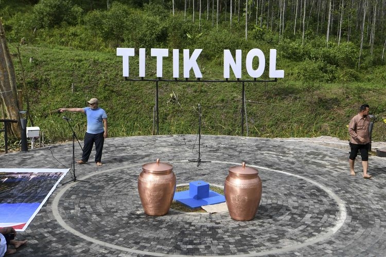 Tổng thống Indonesia cắm trại, làm nghi lễ tại “cột mốc số 0” ở thủ đô mới